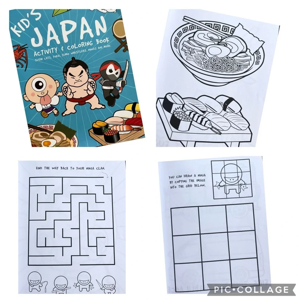 🆕 Set of 3 kids coloring & activity books, never used